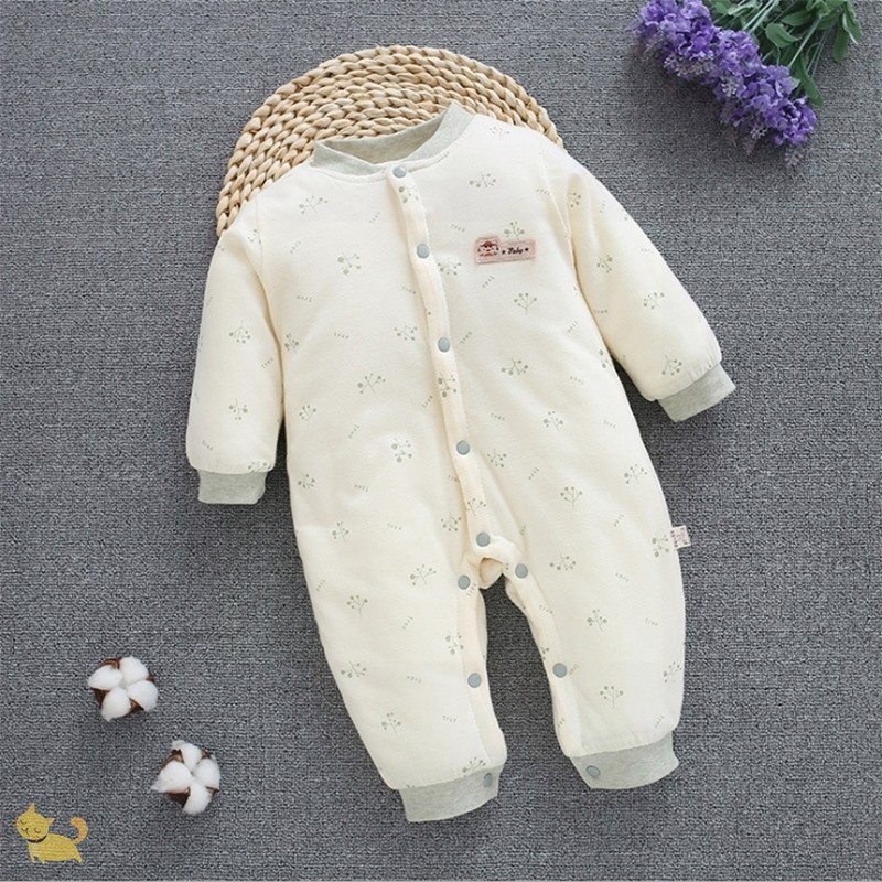 Baby cotton clothes autumn and winter clothing for one or two months men's girls 0 to 3 months 6 babies 12 Lions clothes 4 thickened suit