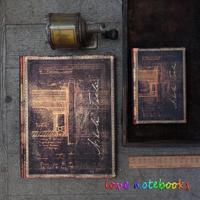 Spot paperblanks notebook celebrity manuscript scientist series Tesla Marie Curie notepad