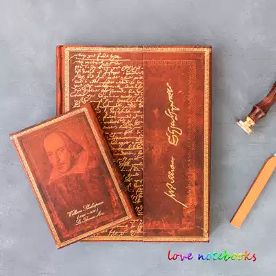 Spot paperblanks notebook celebrity manuscript poet playwright series Shakespeare Yeats notebook