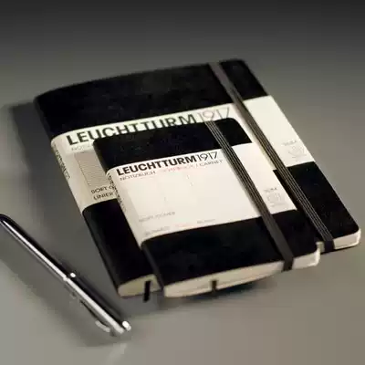 Spot German Lighthouse Square Leuchtturm1917 Notebook Black Macaron Business Soft Leather Notepad