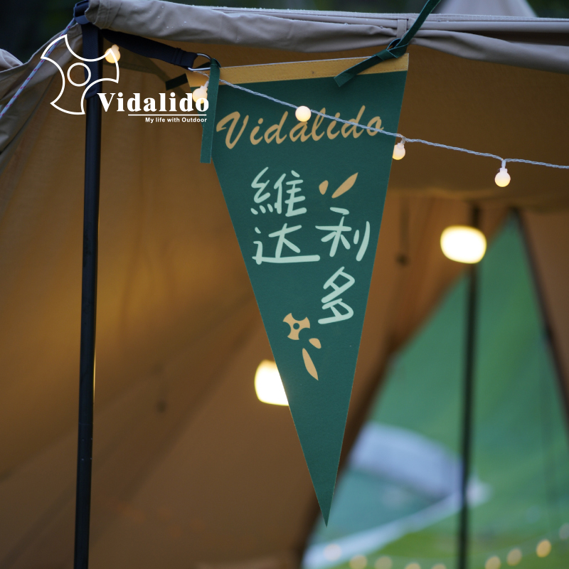 Vidalido Outdoor Camping Equipment Decoration Specialized Camp Flag Triangle Flag Flag Play Flag