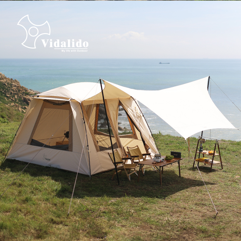 vidalido vidalido star sea house outdoor camping retro TC cotton fabric luxurious American toxoplasmosis multiman tent