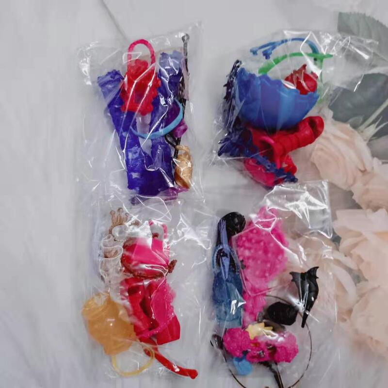 Two Free Shoes, Monster High, Fairy High School, Doll High Heels, Headband, Bracelet, Glasses, Belt Accessory Set