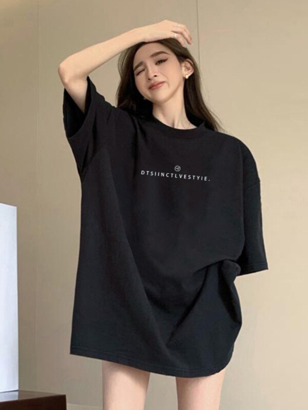 Extra Large Size 150kg Mid-Length Short-Sleeved T-Shirt, Pure Cotton, 2026 New Style, Oversized, Niche, Summer Style Top Extra Large Size 150kg Mid-Length Short-Sleeved T-Shirt, Pure Cotton, 2026 New Style, Oversized, Niche, Summer Style Top