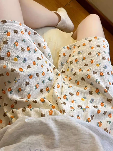 Очень большие мультяшные шорты, штаны, дышащая пижама для отдыха, большой размер, свободный крой