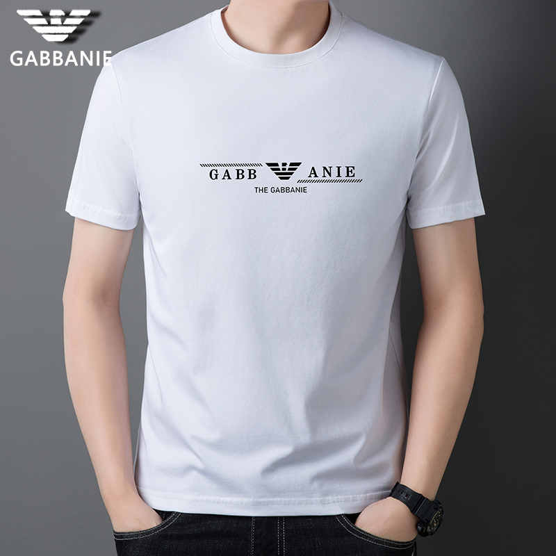Chiamania Men's Short-Sleeved T-Shirt 2026 New Summer Pure Cotton Round Neck American Style Half-Sleeve High-End Top