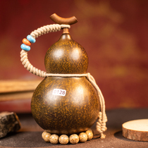 700-1000ML large lacquered gourd natural wine gourd wine and water container anti-seepage opening real gourd ornament