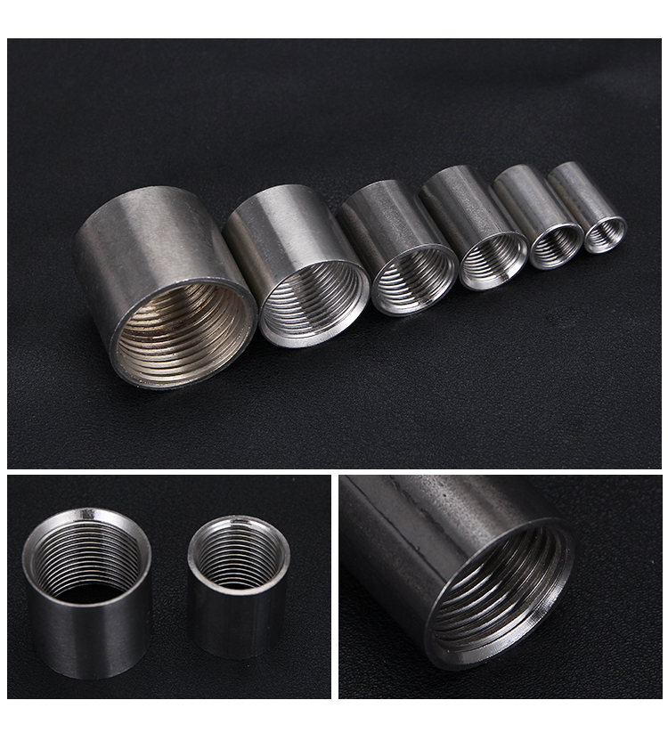 Stainless steel 304 pipe inner wire direct pipe round pipe thread joint external 1 minute 4 minutes 1 inch 20(thickened)