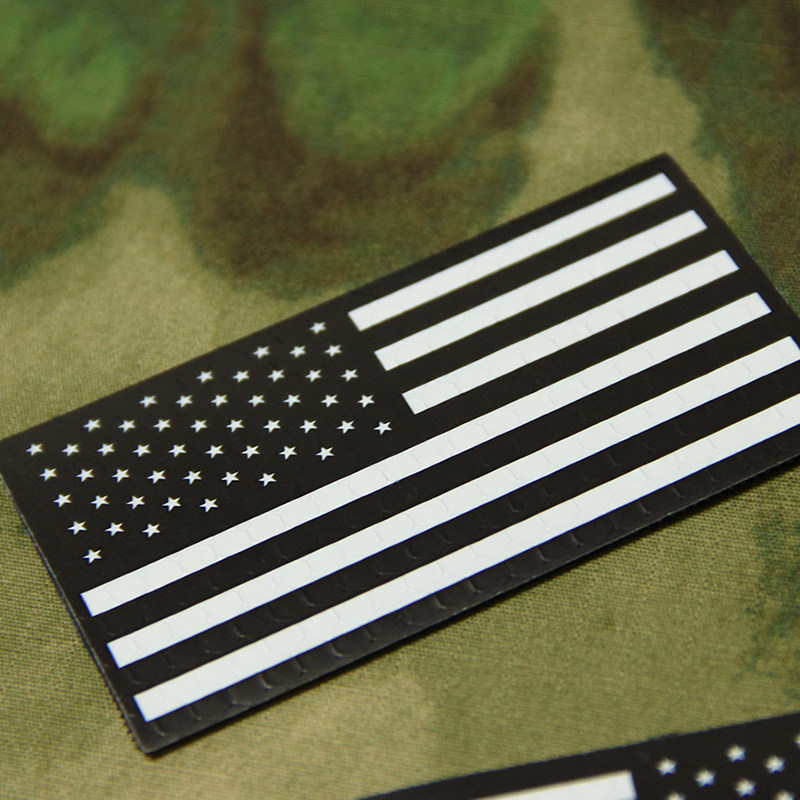 IR armband US flag infrared identification badge USA flag patches blood Velcro