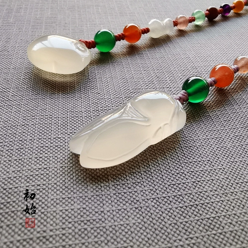 Оригинальный натуральный агатовый аксессуар ручной работы, подвеска, ханьфу, креативное ципао, китайский стиль, креативный подарок