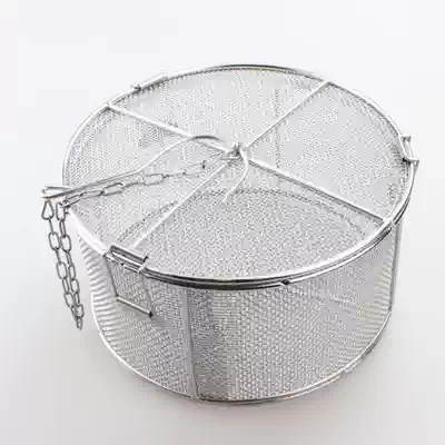 King-size stainless steel soup basket Weibao medicine bag Soup bag soup residue basket braised bucket filter 24cm