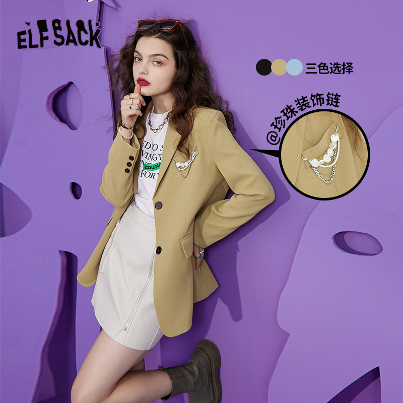 (new) Selfie Pocket Card Its Color Small SubHan Version Casual Suit Jacket Woman 2022 Spring Western suit