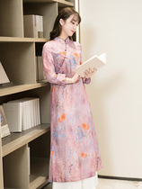 Junya Improved Qipao Dress dress Dress Temperament Goddess Van Minus age loose version Womens name Yuanye China Wind Feminine Dress