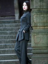 Yun Ya casual fashion suit womens woolen two-piece pants foreign style fashionable Chinese style womens professional suit women