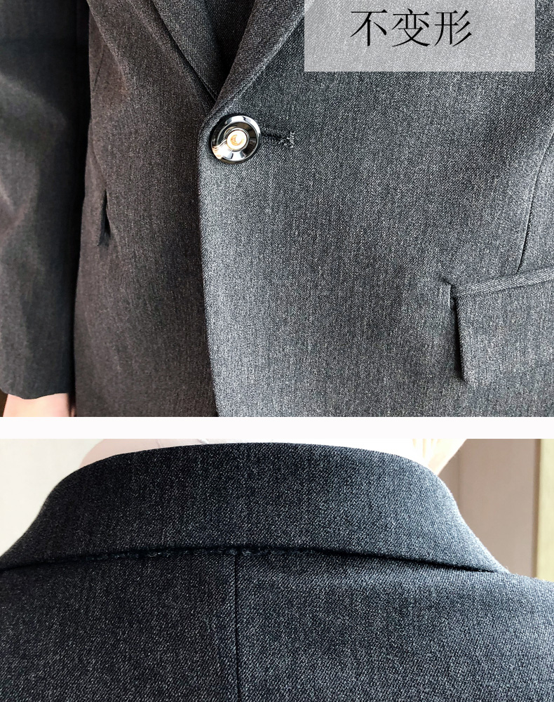 Một bộ đồ vest nam ba mảnh phù hợp với mùa thu phiên bản Hàn Quốc của bộ đồ nhỏ tự tu trang phục Anh mặc chú rể quần kaki