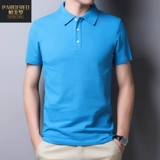 Бархатная футболка polo, цветная хлопковая трикотажная рубашка