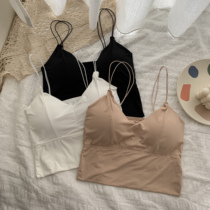 Chest underwear girl Summer Ice Silk back wrapped chest bottom vest bra anti-light bra