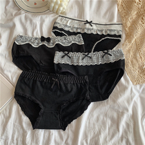 2021 New Japanese students breathable lace girl breifs comfortable underwear women thin waist bottom