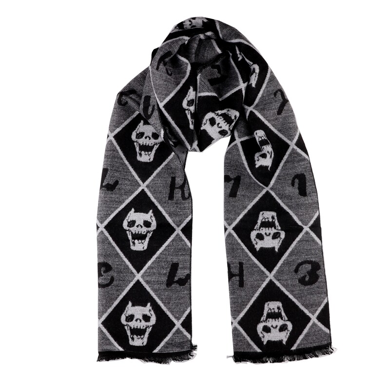 Japanese version of JoJo's Bizarre Adventure, Yoshikage Kira, anime-style autumn and winter warm fleece scarf/neck warmer for students.