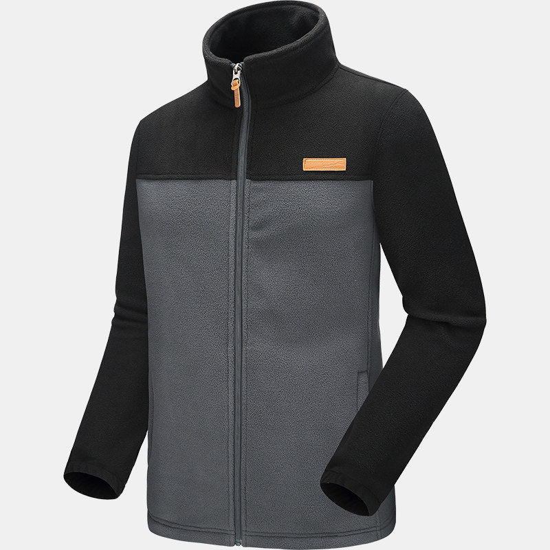 Catch Suede Men Thickening Upright Collar Rocking Grain Suede Jacket Winter Submachine Clothing Liner Warm Sport Bifacial Suede Blouse 