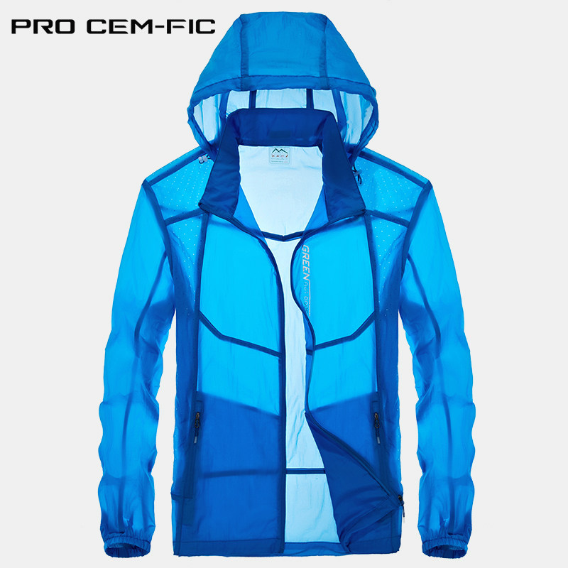 Sun protection clothing men's summer ultra-thin breathable waterproof running sports skin windbreaker outdoor ice silk sun protection clothing jacket