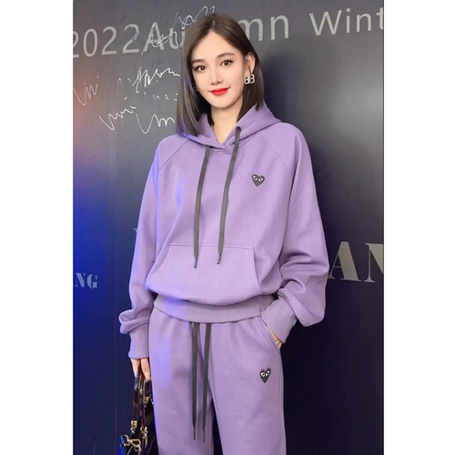 Утепленная утепленная толстовка, комплект для отдыха, ретро спортивный костюм, популярно в интернете, изысканный стиль