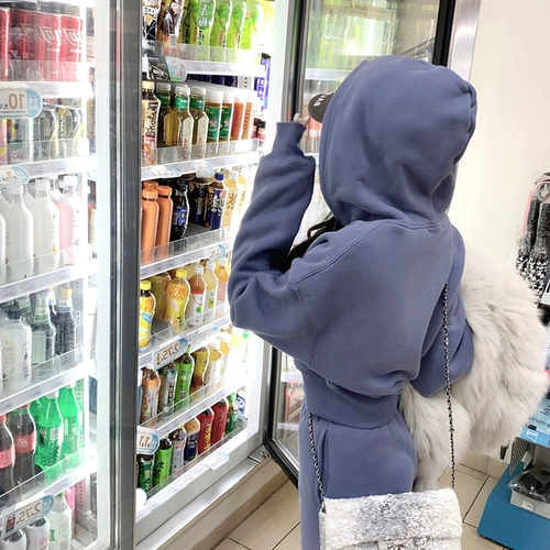 Спортивный небольшой зимний комплект для отдыха, изысканный стиль, в западном стиле, в стиле Шанель