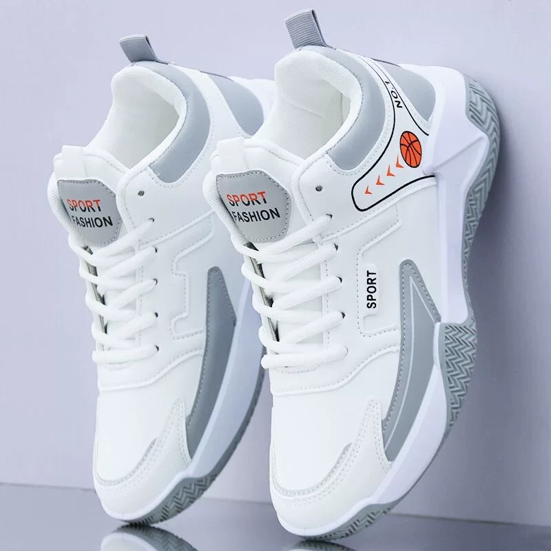 Qiao Zhou Men's Sports Shoes, Autumn Casual Running Shoes, Leather Surface, Waterproof, Wear-Resistant, Versatile Casual Dad Shoes, Sneakers for Men