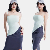 Yoga Vest Woman Slut With Irregular Downswing Harness Detachable Shoulder Strap Non-slip Smear Campaign Fitness Vest