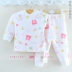 Chúc mừng bé Lolo mùa xuân và mùa thu và mùa đông không khí lớp đồ lót set quần áo ấm cho bé trai và bé gái 012345 cửa hàng quần áo trẻ em Quần áo lót