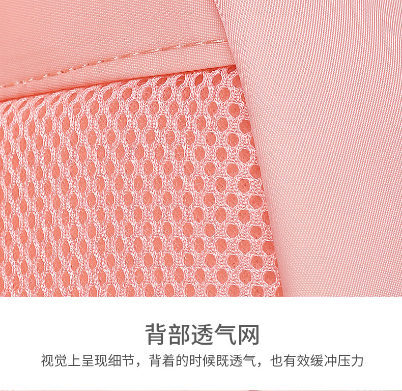 Li Ning thời trang ba lô nữ giản dị nhỏ ba lô túi sinh viên đơn giản xu hướng đường phố rắn màu hồng ba lô nam - Ba lô balo edmond