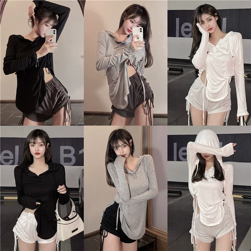 Летняя сексуальная белая футболка с капюшоном, защита от солнца