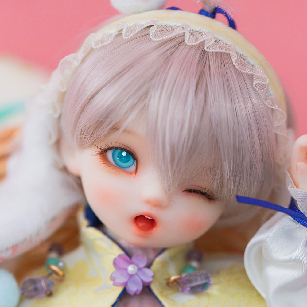 Ringdoll Ring Humanoid Rice Cake Rabbit Ear Cute BJD Doll SD Man 6 Sub Official Original Edition