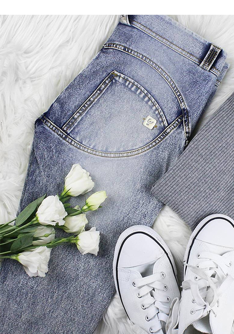 Ý Freddy mid-eo đào hip jeans nữ bó sát hông mặc quần thể thao gợi cảm J3Y - Quần thể thao quần thun thể thao nam