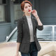 Houndstooth small suit jacket 2022 spring and autumn new women's fashion Western style all-match suit jacket casual