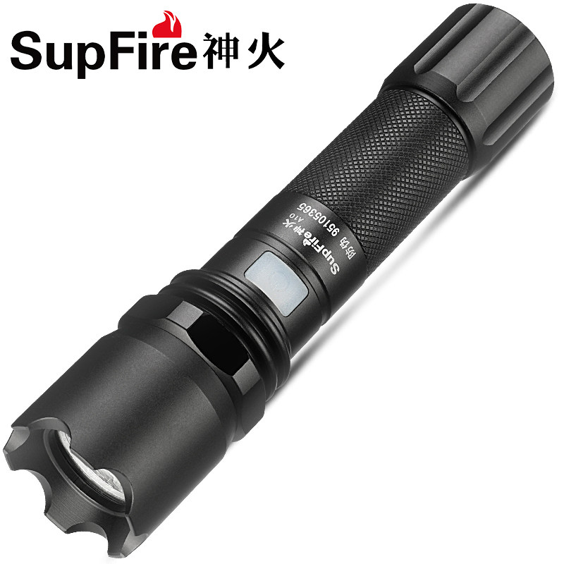 A10 - strong flashlight flashlight can charge USB portable mini - tactical defensive outdoor remote - light household