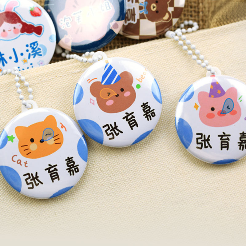 Custom nursery school bag Last name Nameplate Children Name Stickup waterproof abrasion resistant luggage Last name Brand name Cartoon Name