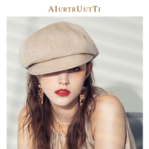 AIU Japan 2022 Duck Tongue Cap Cotton Numb Berets Hat Children Spring Summer Sun Hat Sunscreen Hat Sunscreen