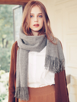 AI low-key luxury Italian order lamb wool high-grade wool scarf womens autumn and winter warm oversized shawl dual-use