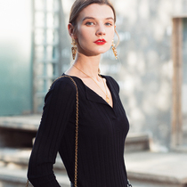 AI thin paper man Nordic custom wool cashmere sweater skin-friendly 0 touch slim-fit base sweater top