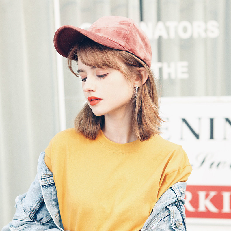 AI Home Baseball Cap Tide Cool Streets FACE SMALL SUMMER 100 HITCHHIKING PRINTS HAT BLACK DUCK TONGUE HAT MEN AND WOMEN STREETS
