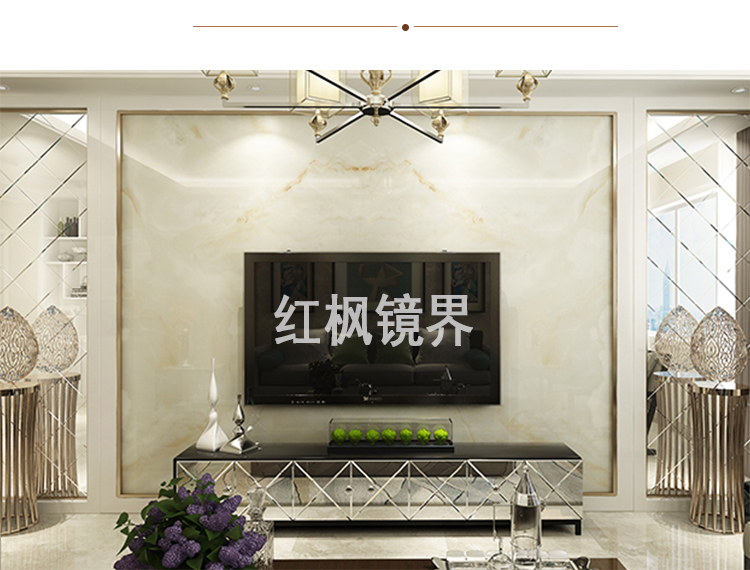 Gương mặc quần áo dán tường phỏng vấn quần áo không khung vuông phòng tắm ký túc xá kết hợp treo tường nhà gương - Gương gương decor