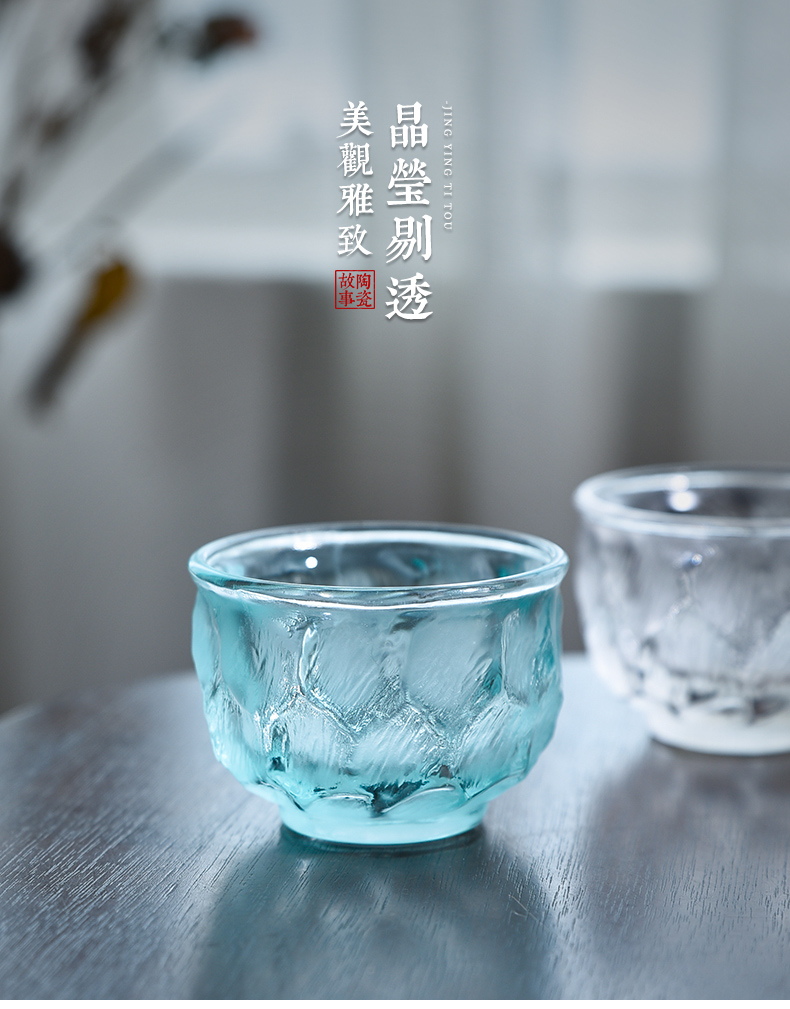Coloured glaze ceramic story master cup single CPU getting move cups Japanese tea frozen high - grade sample tea cup