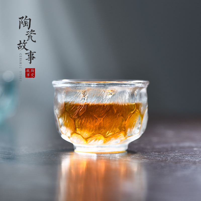 Coloured glaze ceramic story master cup single CPU getting move cups Japanese tea frozen high - grade sample tea cup