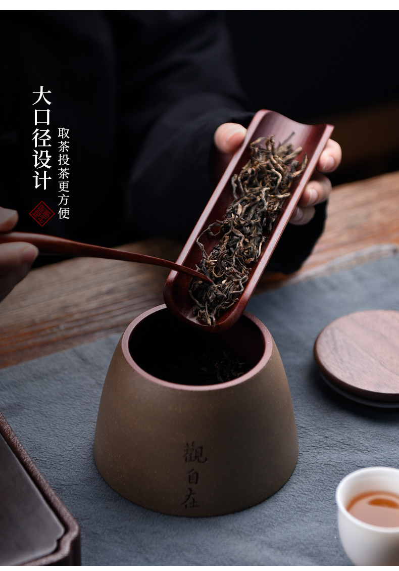 Ceramic story violet arenaceous caddy fixings seal storage storage jar household pu 'er the receive wake tea boxes, tea sets