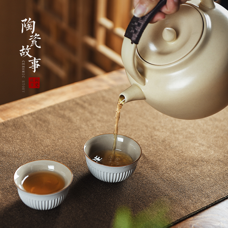 Members of the soda glaze ceramic cooking pot boil tea stove white clay electrical TaoLu boiled tea kettle home outfit