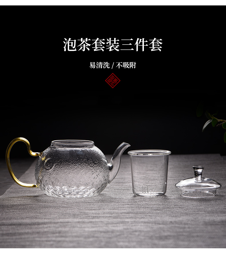 Ceramic teapot story single pot of heat - resistant glass home tea filter teapot little teapot tea set
