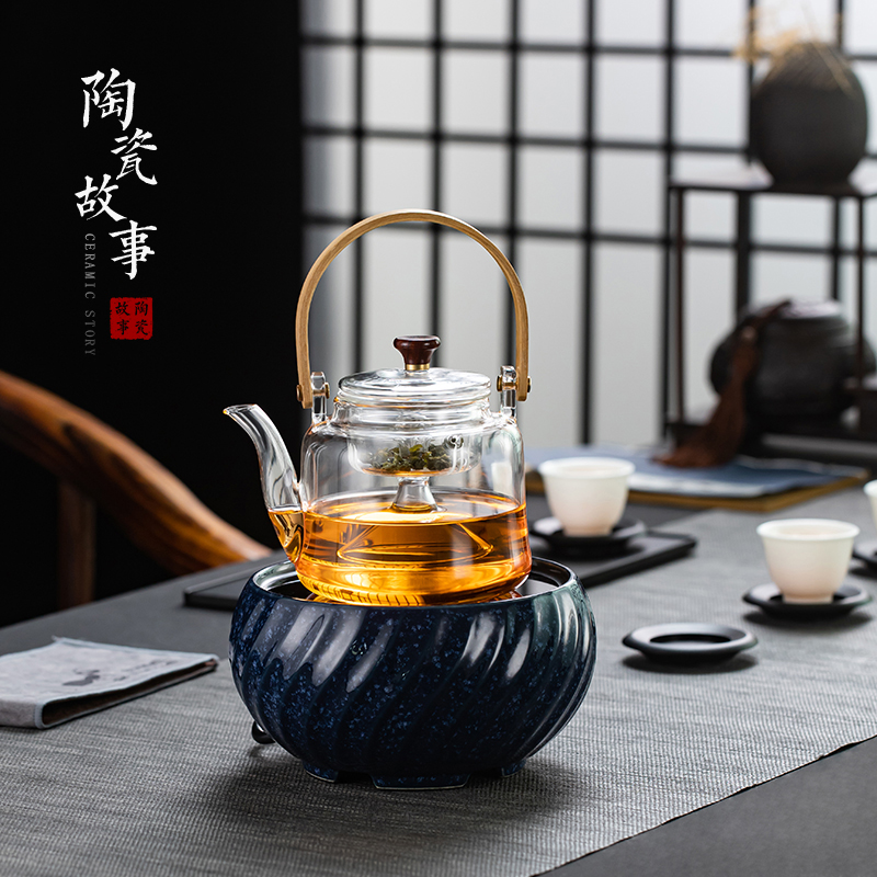 Electric TaoLu boiling tea is tea stove kung fu tea accessories small quiet household glass pot of iron pot of tea