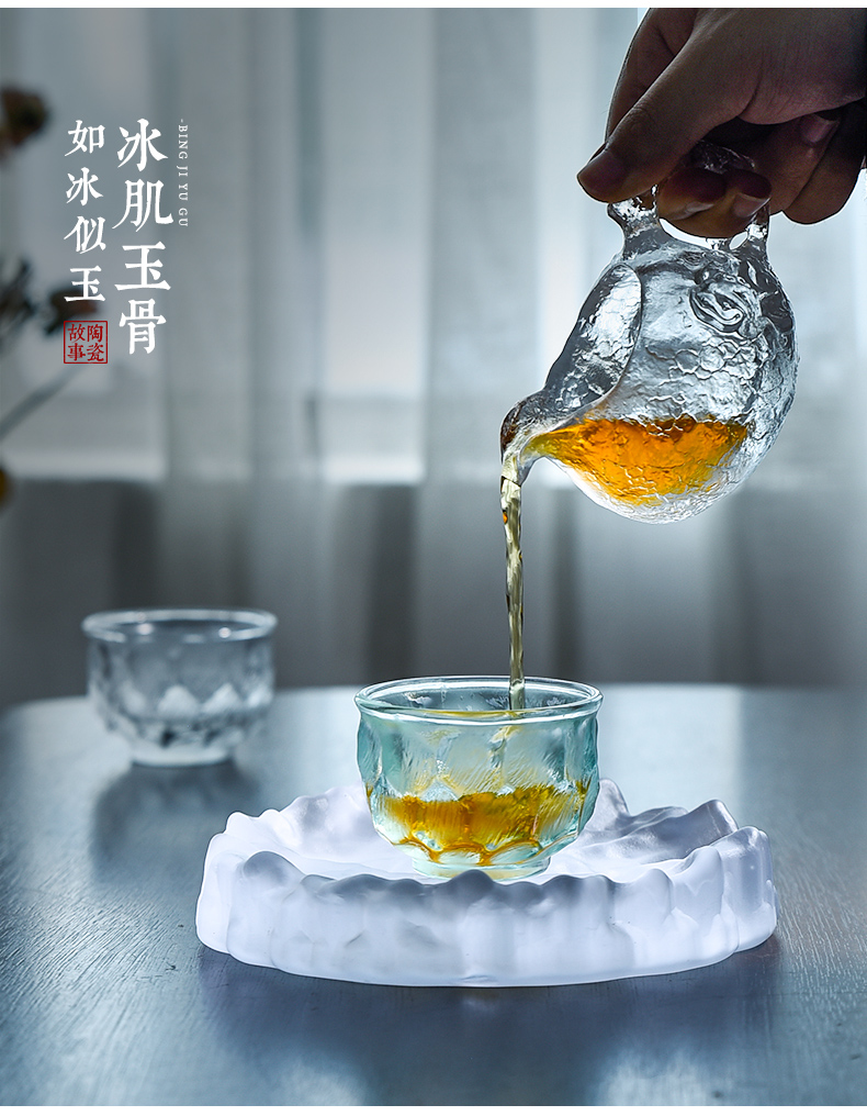 Coloured glaze ceramic story master cup single CPU getting move cups Japanese tea frozen high - grade sample tea cup