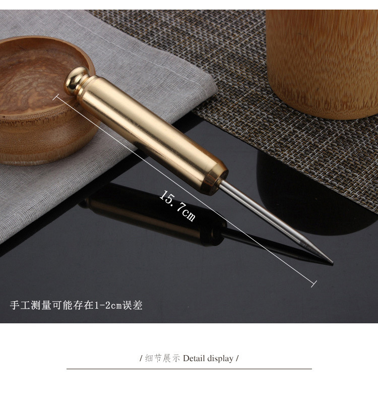 Ceramic story aluminum knife gold - plated stainless steel metal ChaZhen pry tools black tea tea tea tea cake tea accessories